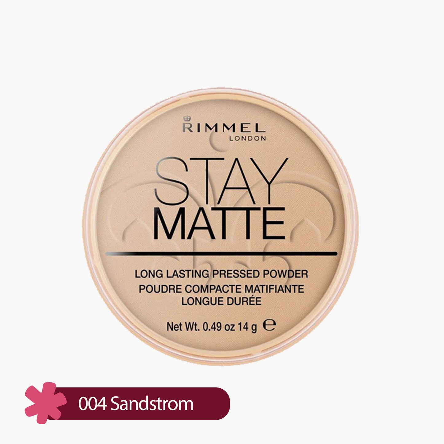 Rimmel Stay Matte Long Lasting Pressed Powder 004 Sandstrom 14gm