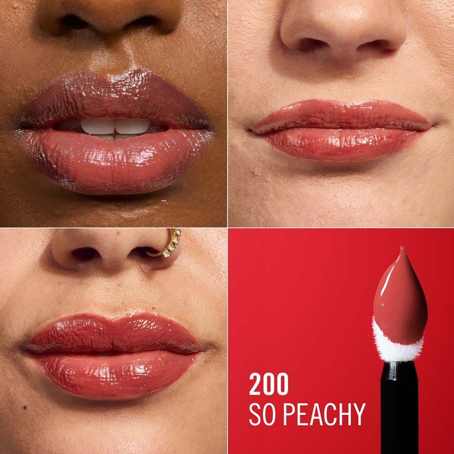 Rimmel Thrill Seeker Lip Latex Liquid Lipstick 200 So Peachy 1 Piece