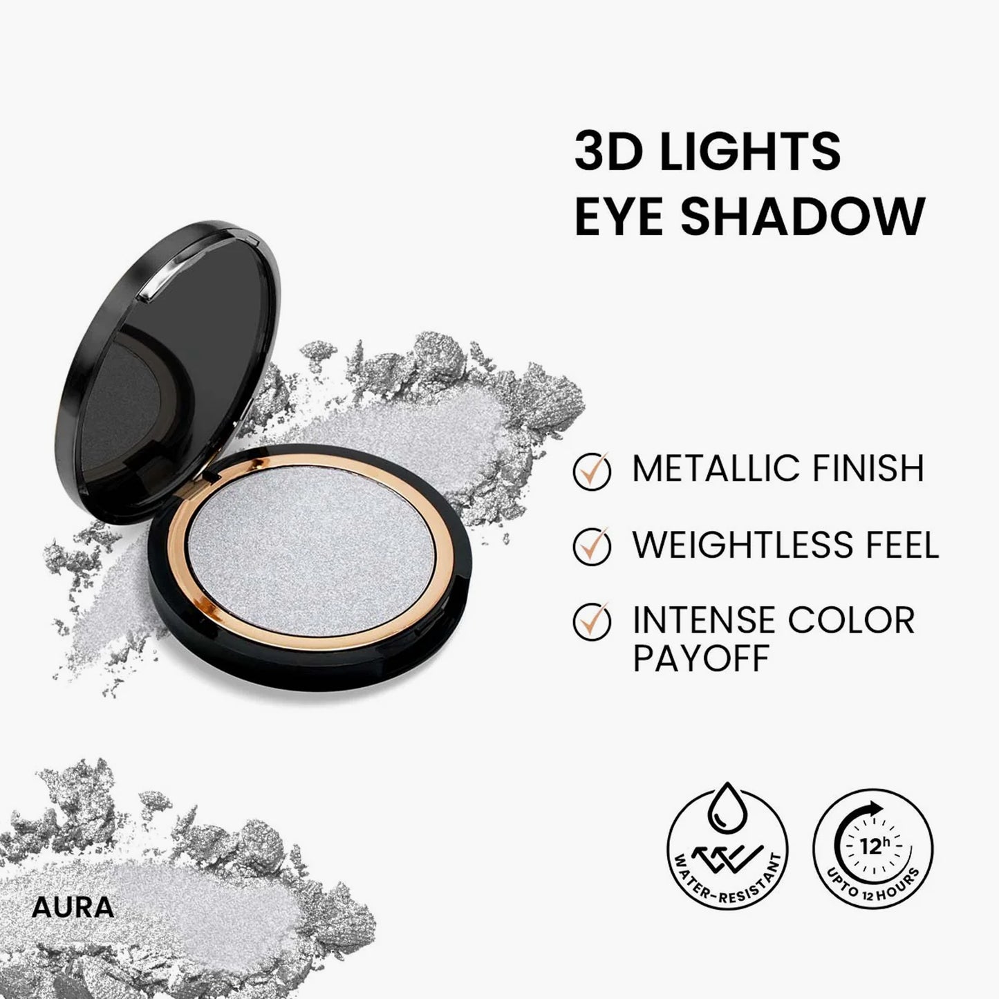 ST London 3D Lights Frosted Cream Eye Shadow Aura 8gm