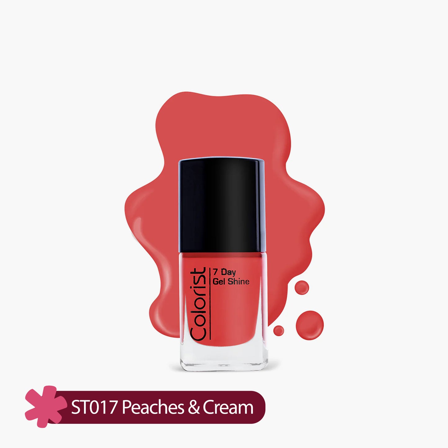ST London Colorist 7 Day Gel Shine Nail Paint ST017 Peaches & Cream 1 Piece