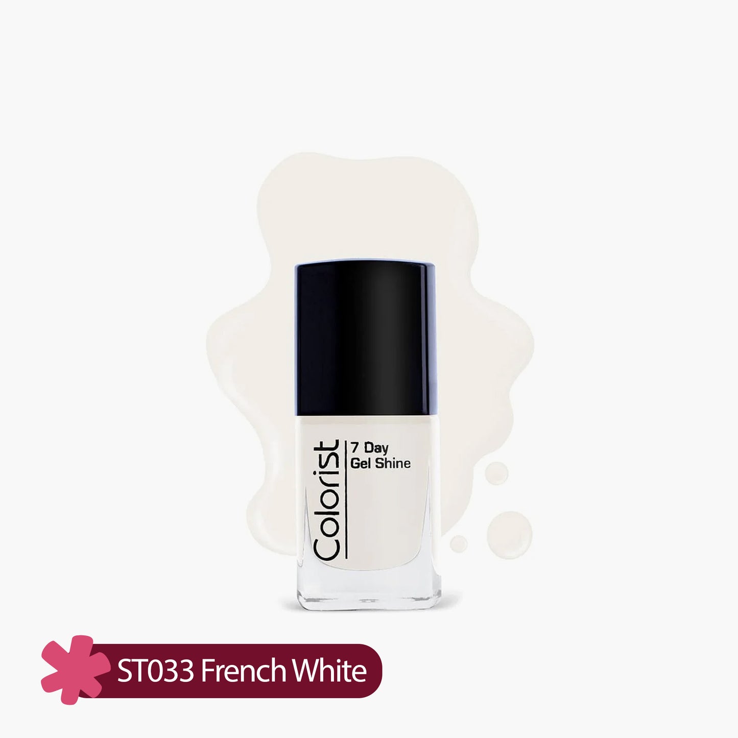ST London Colorist 7 Day Gel Shine Nail Paint ST033 French White 1 Piece