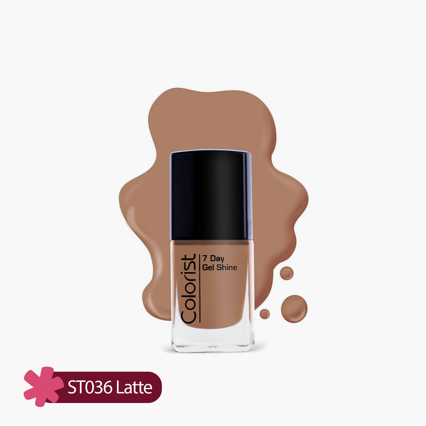 ST London Colorist 7 Day Gel Shine Nail Paint ST036 Latte 1 Piece