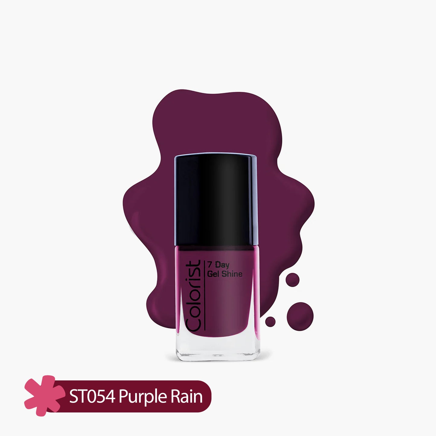 ST London Colorist 7 Day Gel Shine Nail Paint ST054 Purple Rain 1 Piece