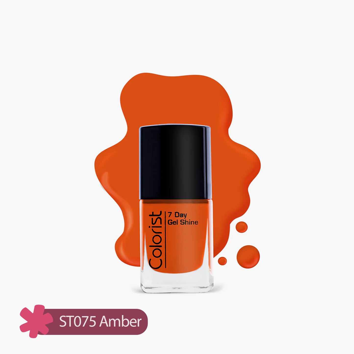 ST London Colorist 7 Day Gel Shine Nail Paint ST075 Amber 1 Piece