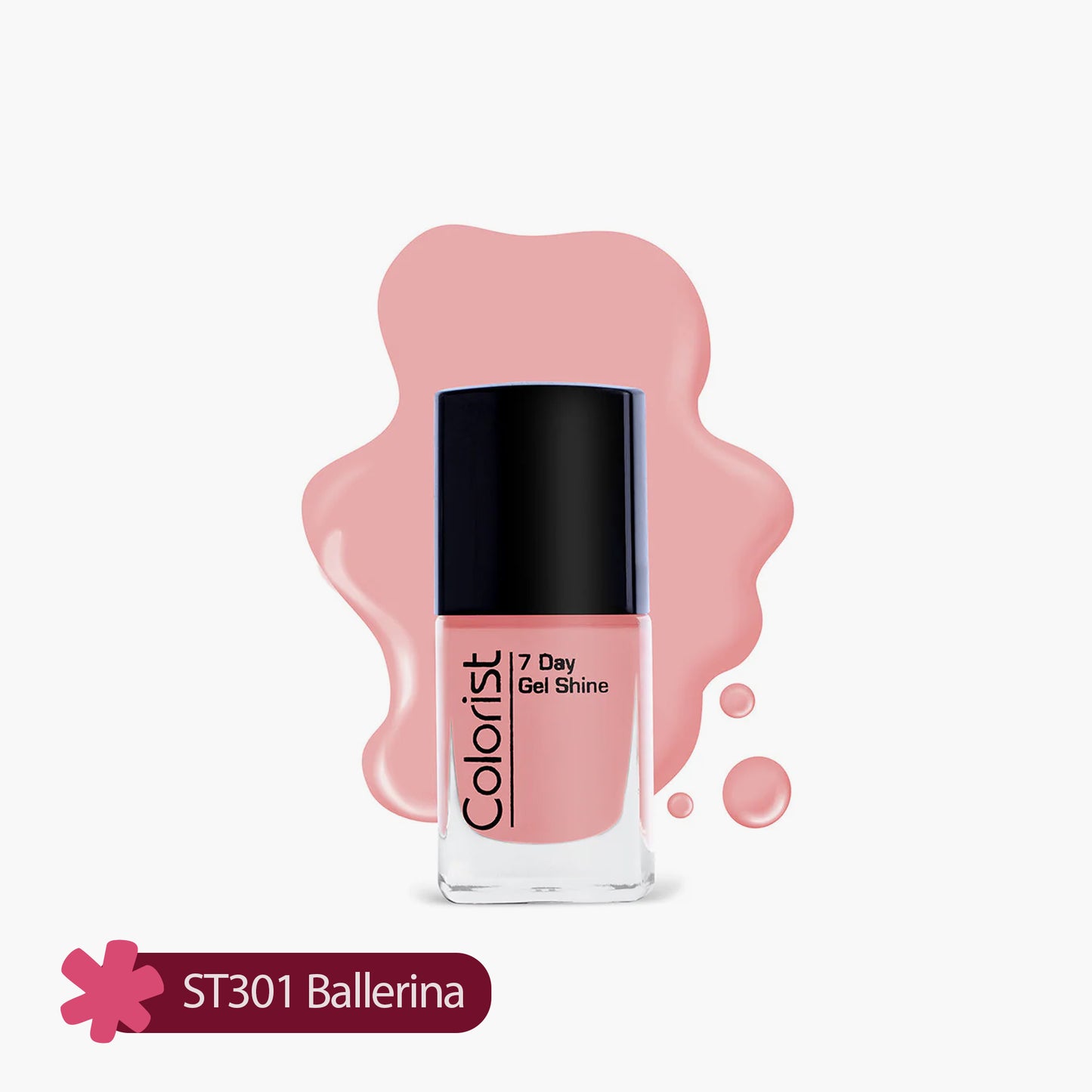 ST London Colorist 7 Day Gel Shine Nail Paint ST301 Ballerina 1 Piece