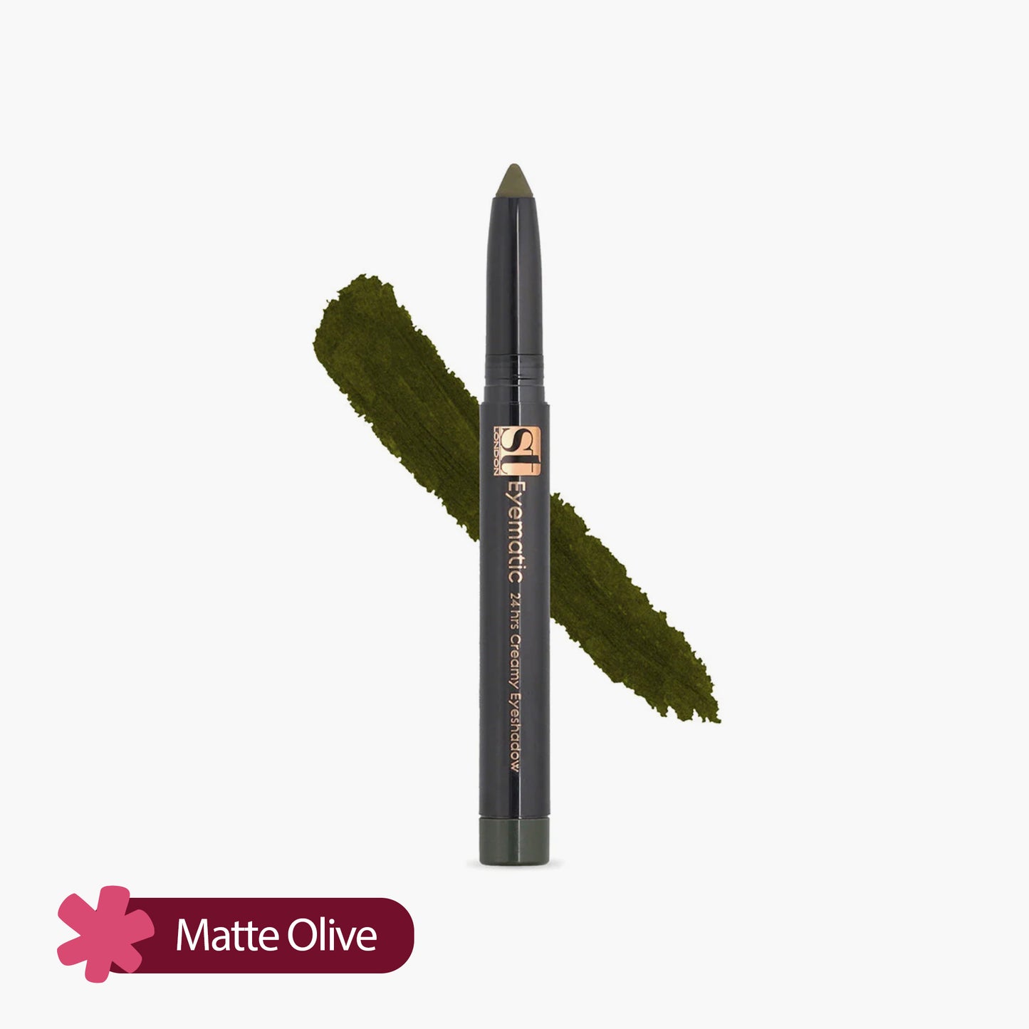 ST London Eyematic 24Hrs Creamy Eye Shadow Matte Olive 1 Piece