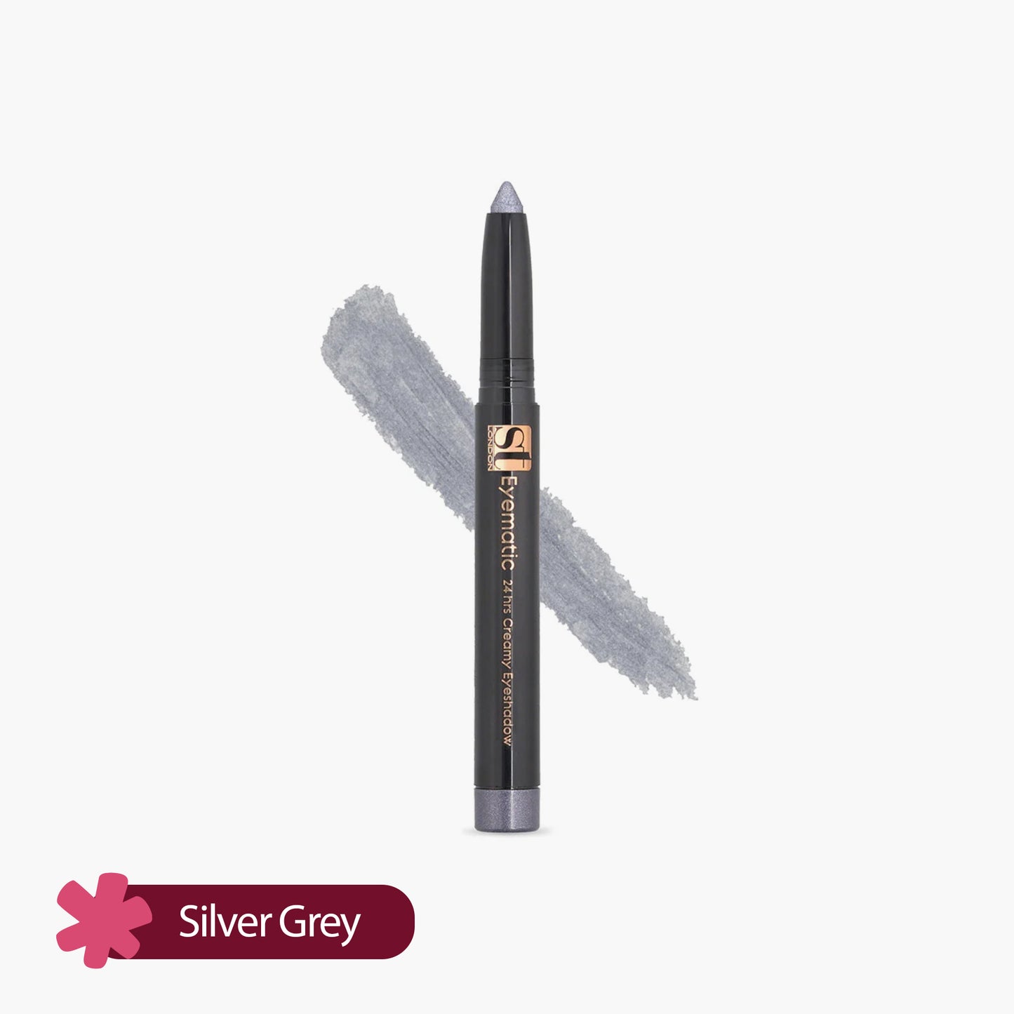 ST London Eyematic 24Hrs Creamy Eye Shadow Silver Grey 1.4gm