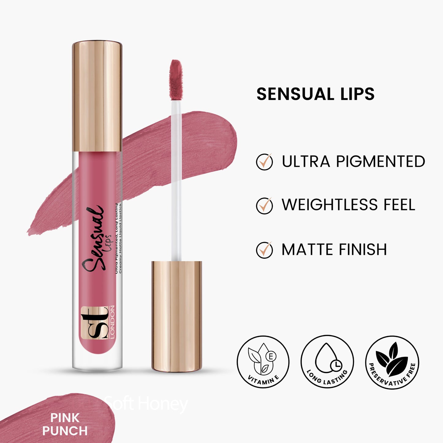 ST London Sensual Lips Lip Gloss Pink Punch 3.5ml