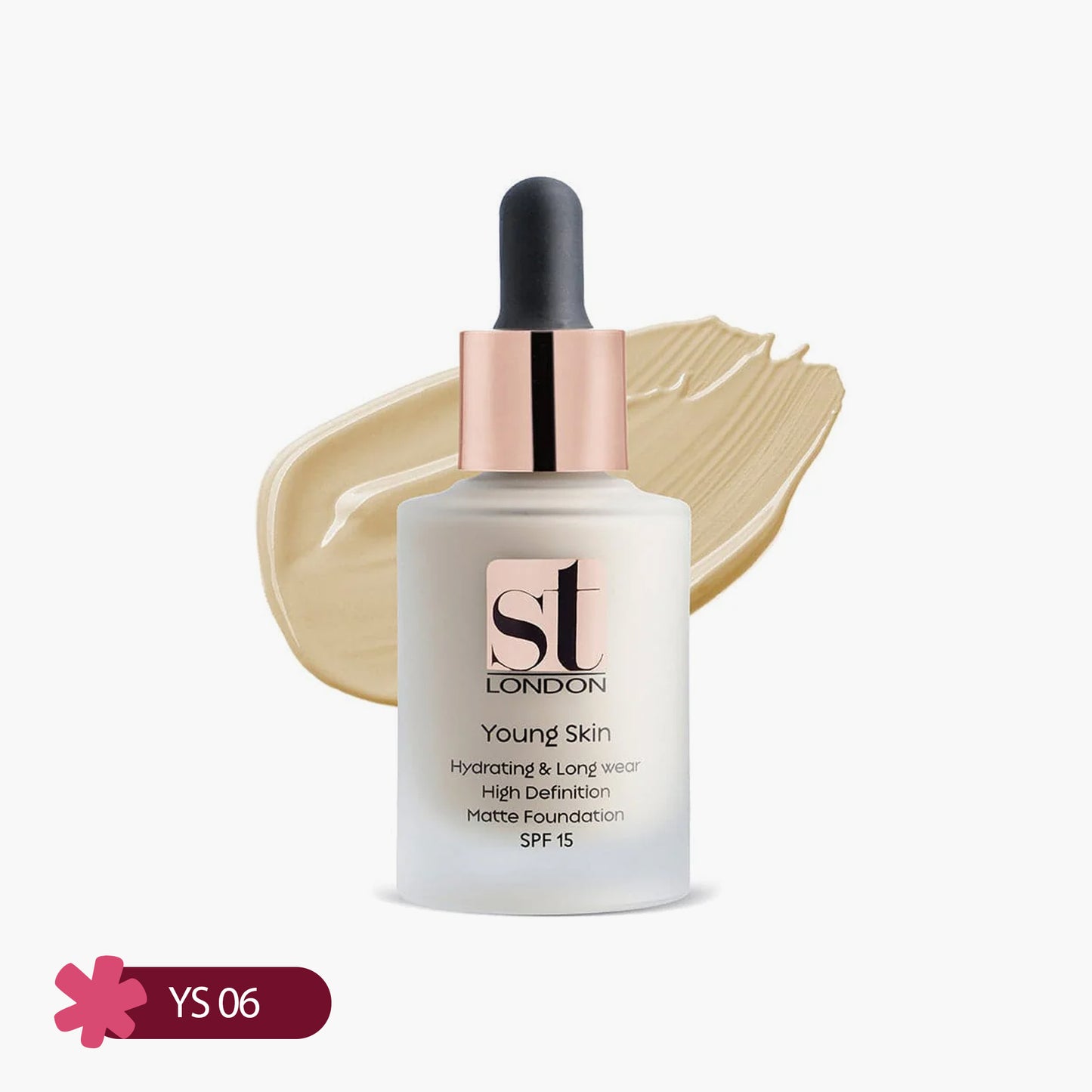 ST London Young Skin Hydrating & Long wear High Definition Matte Foundation SPF 15 YS 06 30ml