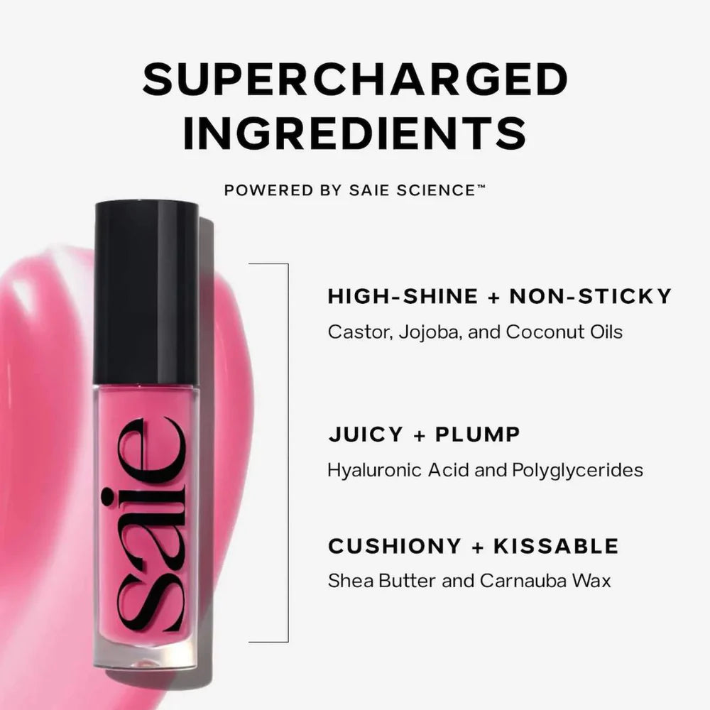 Saie Glossy Bounce High-Shine Hydrating Lip Gloss Oil Burst 5ml