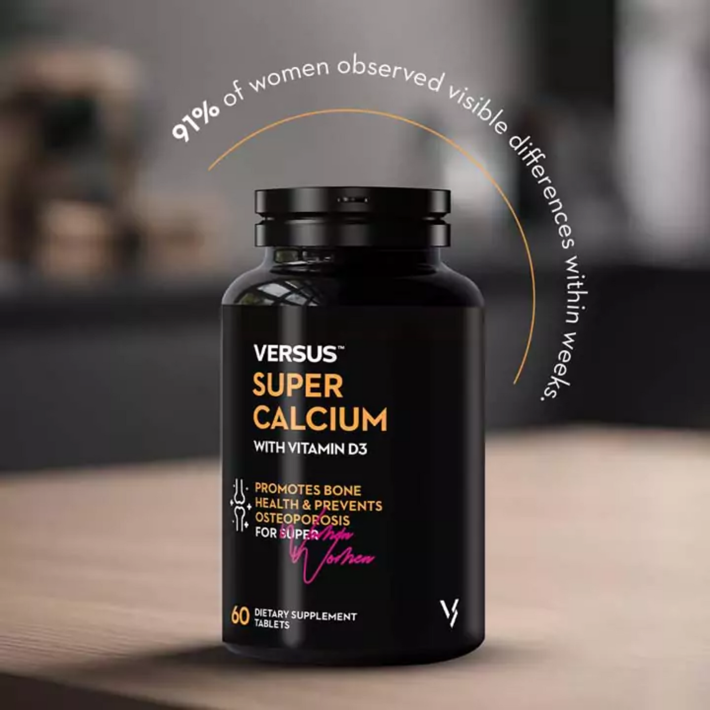 Versus Super Calcium With Vitamin D3 Dietary Supplement 60 Tablets