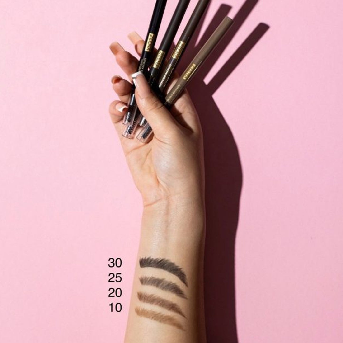 Zeena Sculpting Brow Pencil Waterproof 020 Chocolate Brown 0.25gm