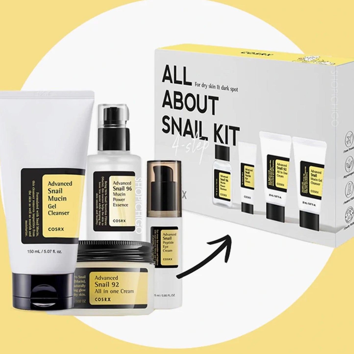 COSRX All About Snail Kit 4 Step Kit Set - TheSkinFit