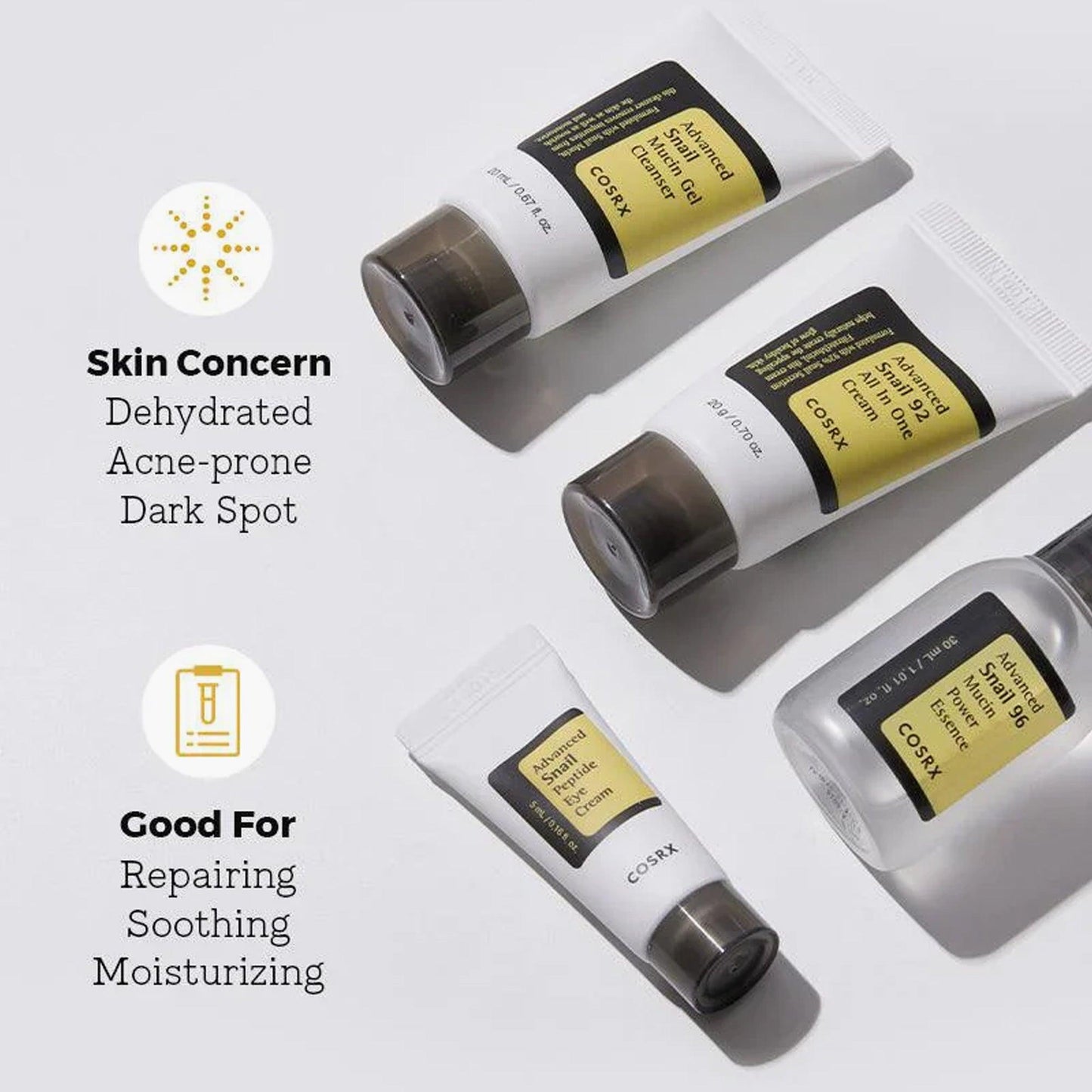 COSRX All About Snail Kit 4 Step Kit Set - TheSkinFit