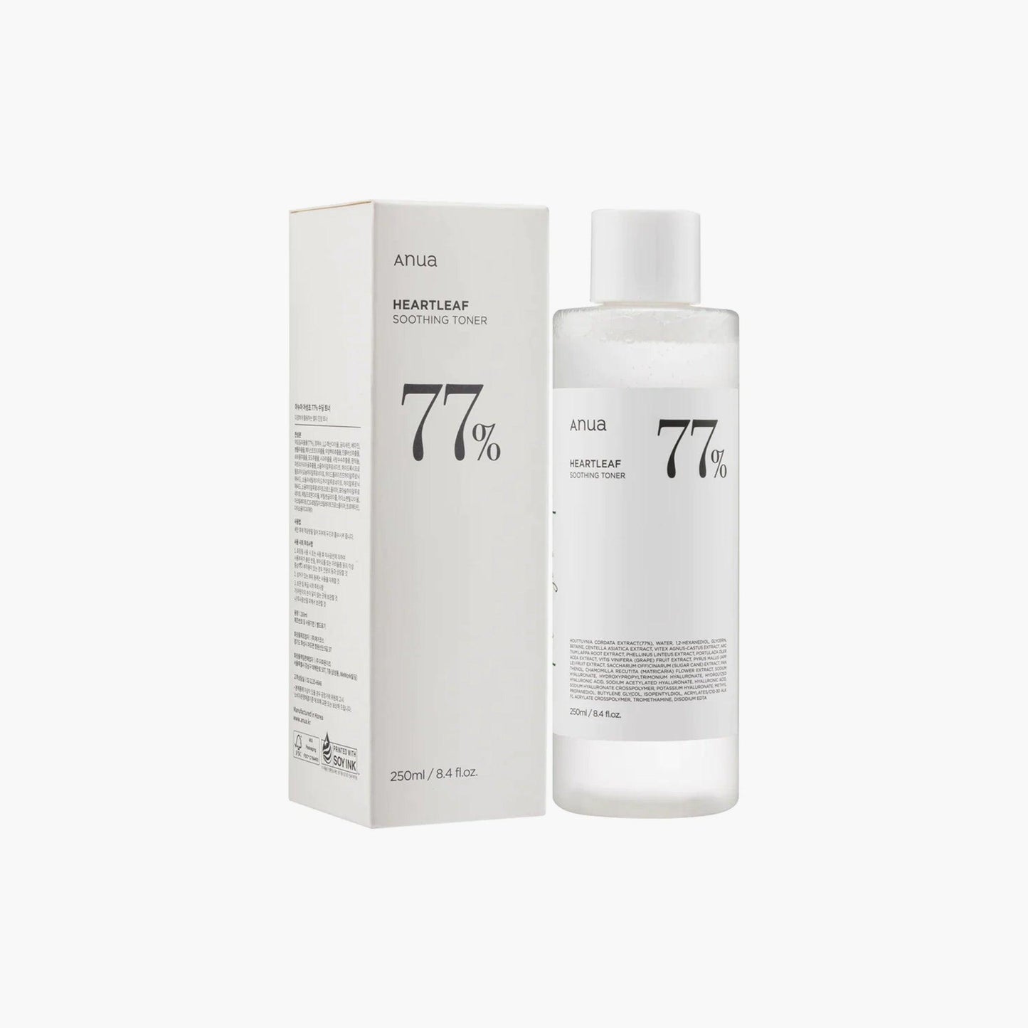 Anua Heartleaf 77% Soothing Toner 250ml - TheSkinFit