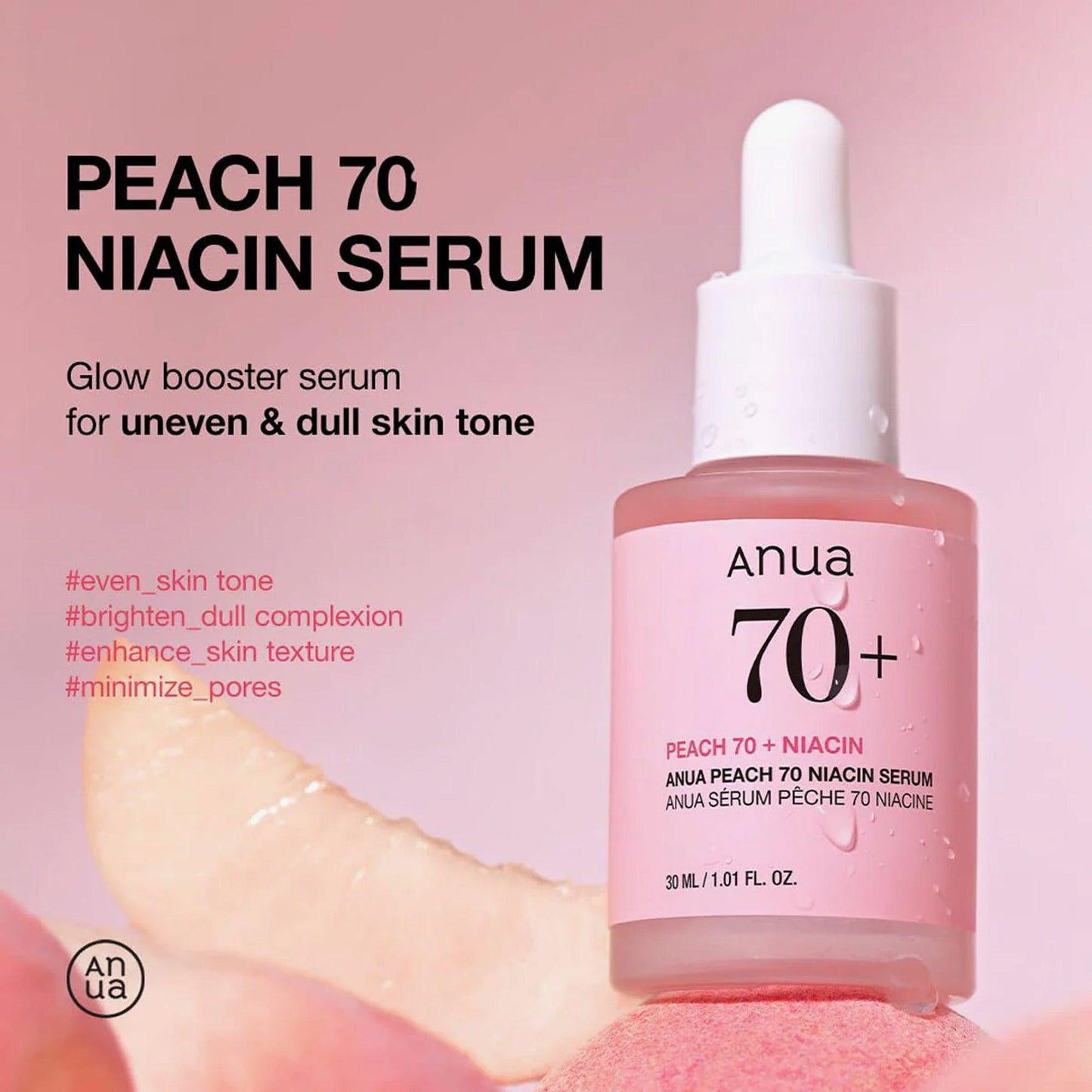 Anua Peach 70+ Niacin Serum 30ml
