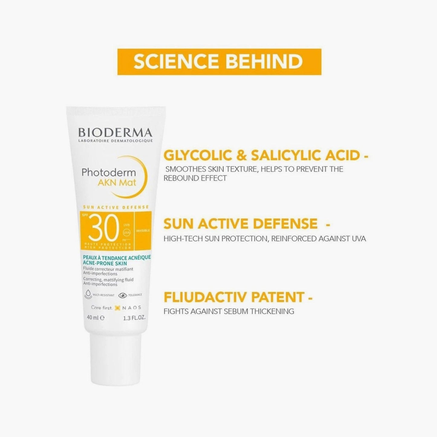 BIODERMA Photoderm AKN Mat SPF30 40ml - TheSkinFit