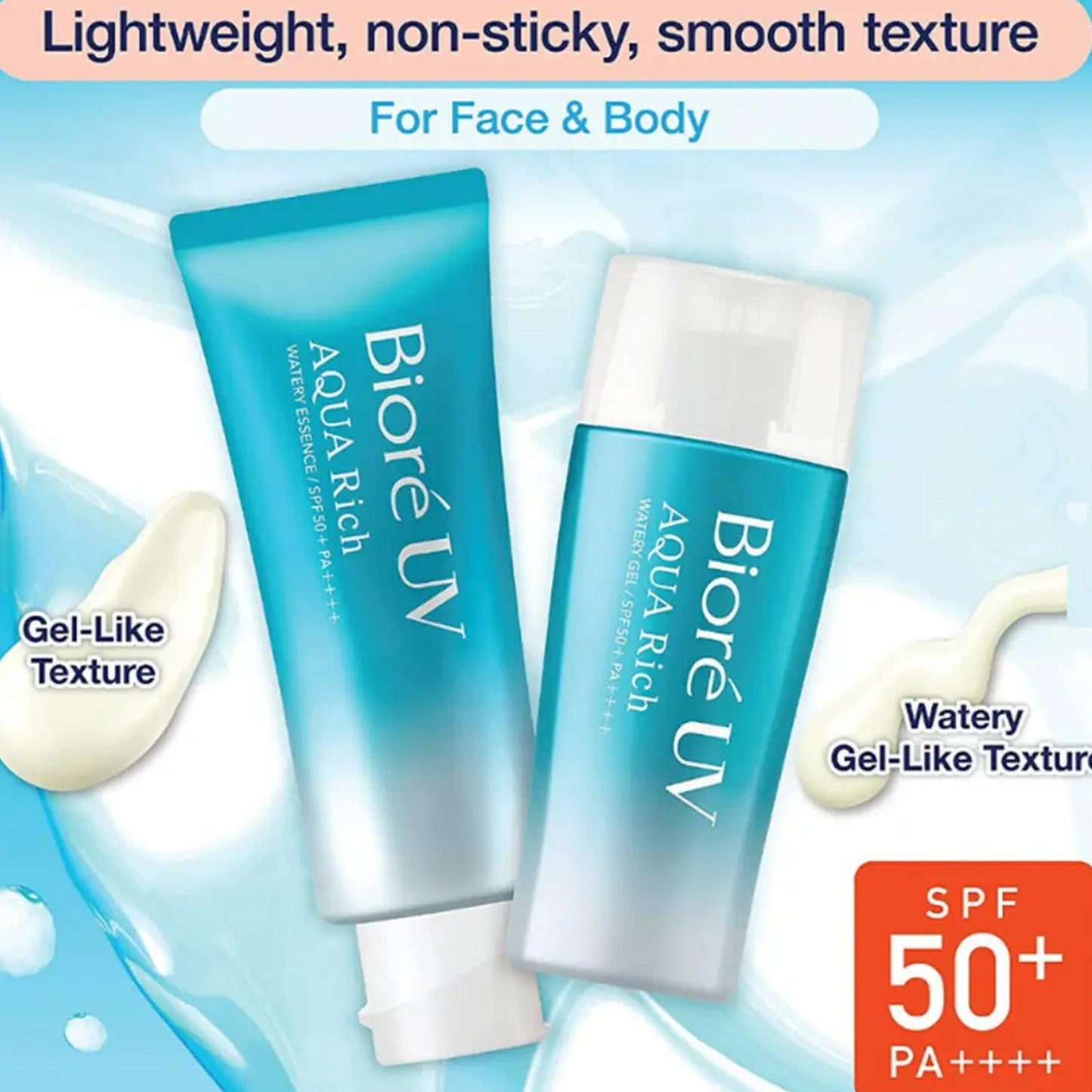 Biore UV Aqua Rich Watery Essence Sunscreen SPF50+ PA++++ 70gm - TheSkinFit