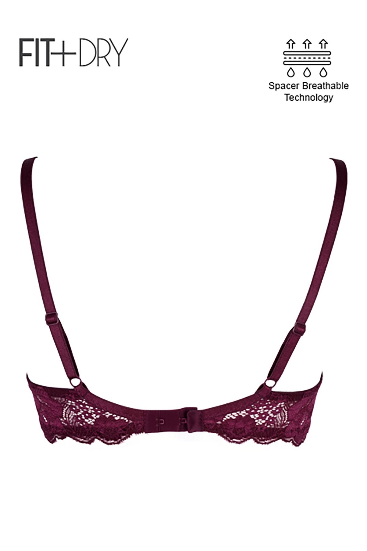BLS Breathable Wired And Light Padded Bra Respberry