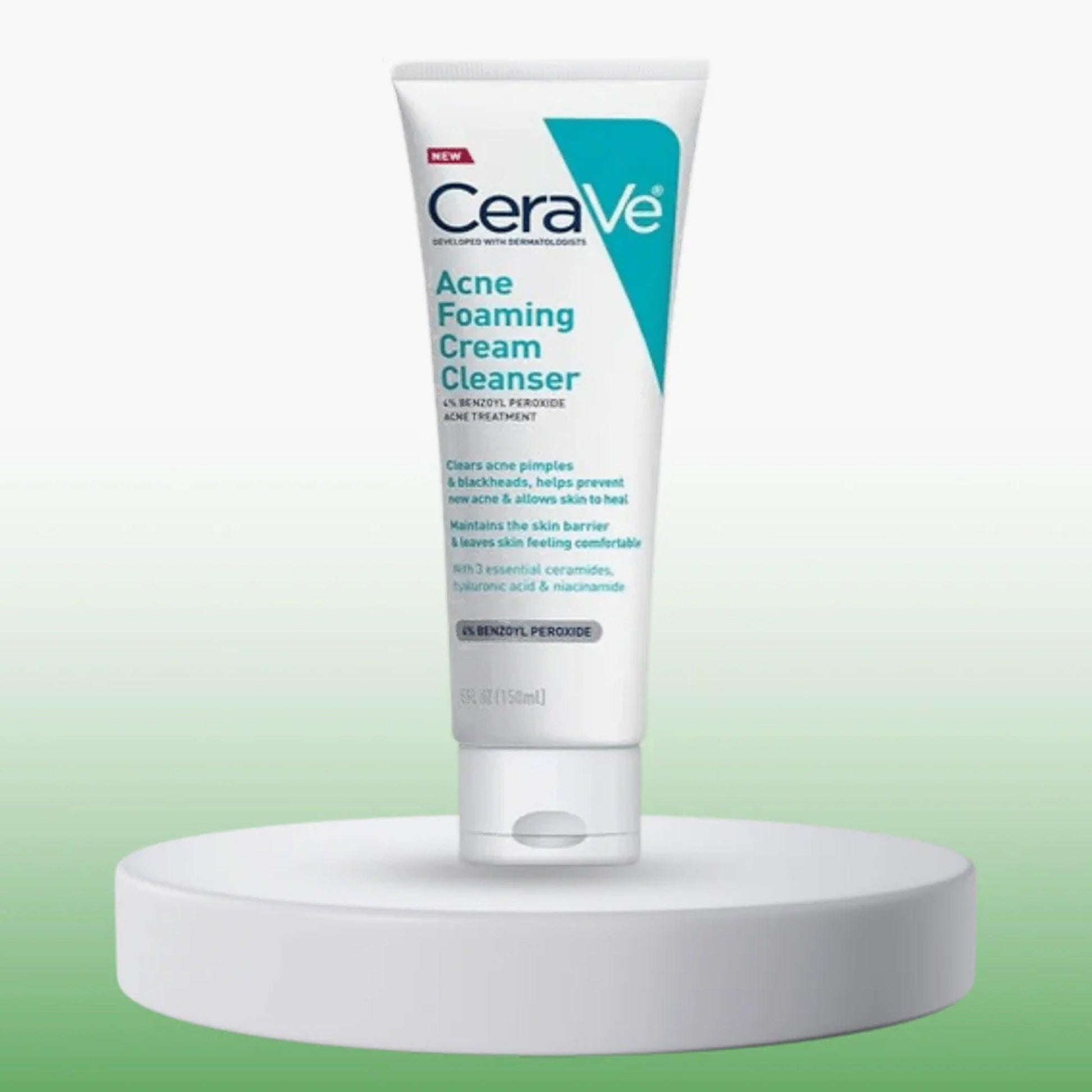 CeraVe Acne Foaming Cream Cleanser 150ml - TheSkinFit