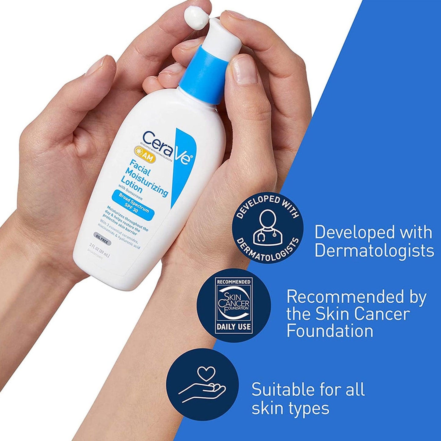 CeraVe AM Facial Moisturizing Lotion SPF30 89ml - TheSkinFit