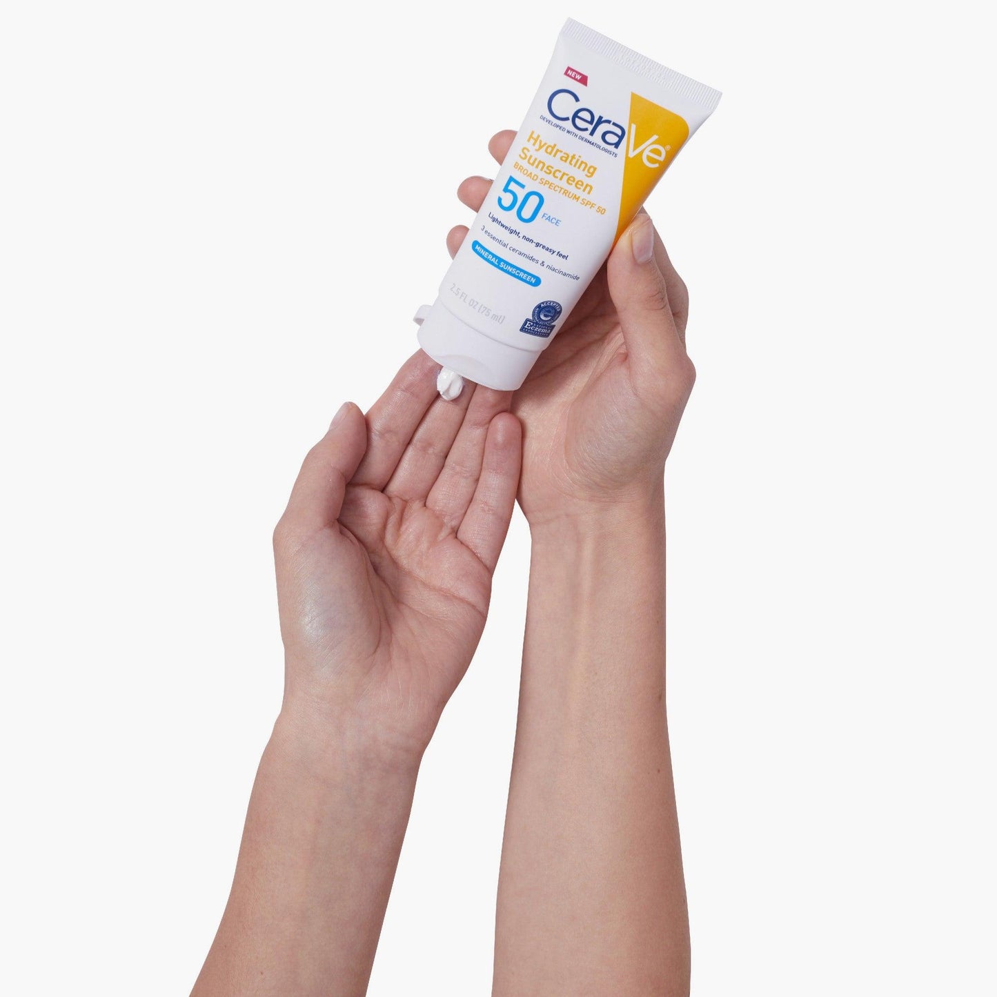 CeraVe Hydrating Mineral Sunscreen SPF50 Face Lotion 75ml - TheSkinFit