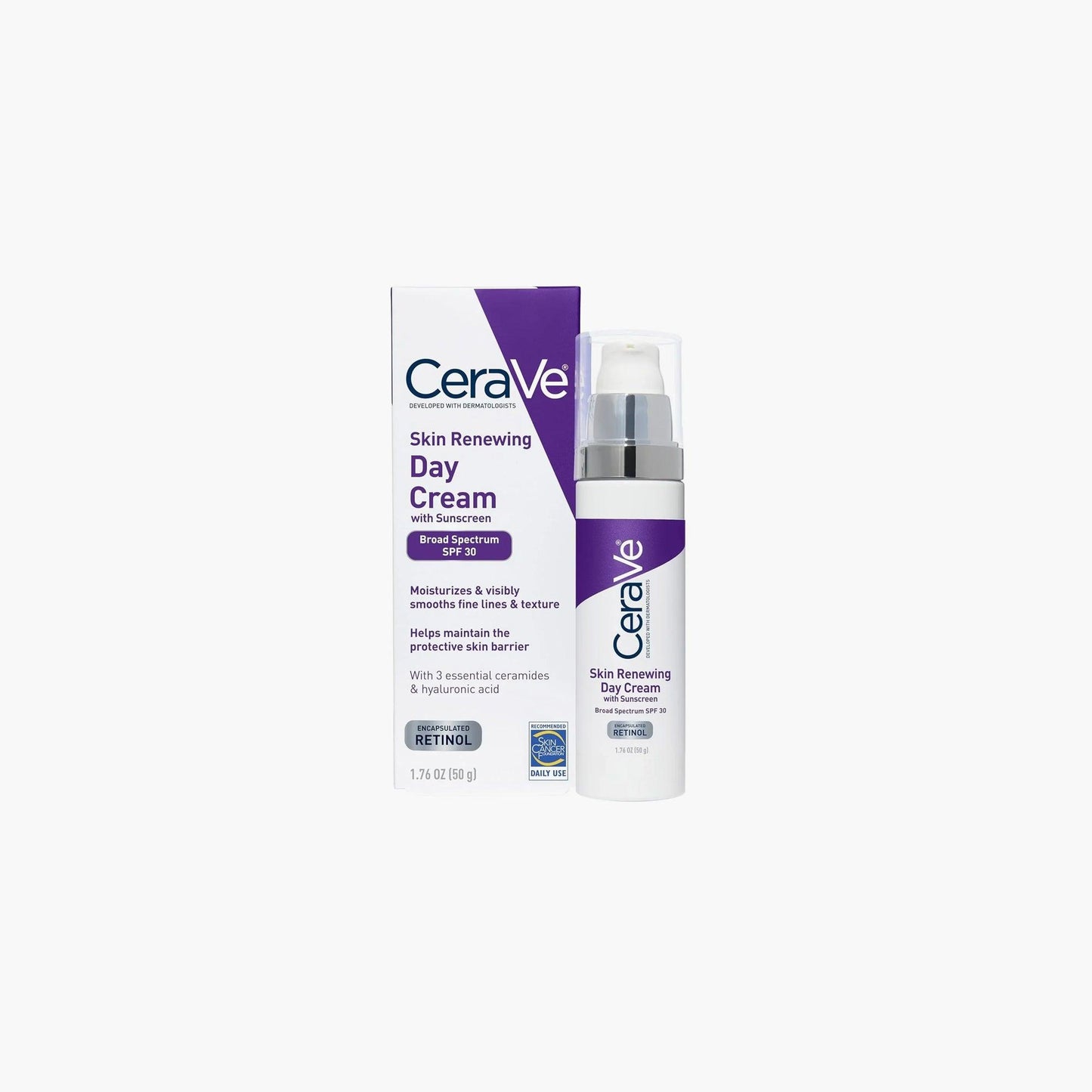 CeraVe Skin Renewing Day Cream SPF30 50gm - TheSkinFit