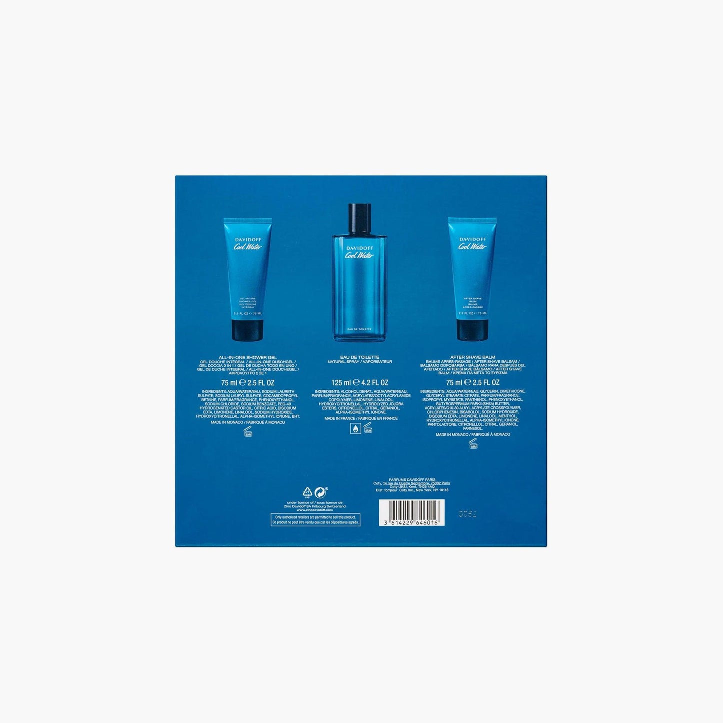 Davidoff Cool Water Men 3 Piece Gift Set - TheSkinFit