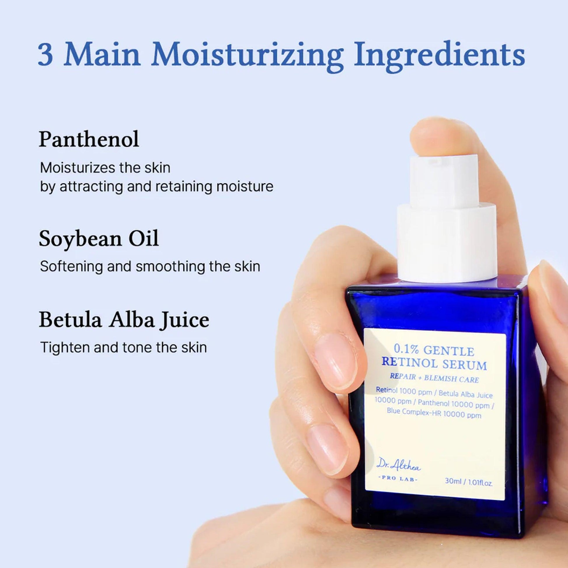 Dr.Althea 0.1% Gentle Retinol Serum 30ml - TheSkinFit