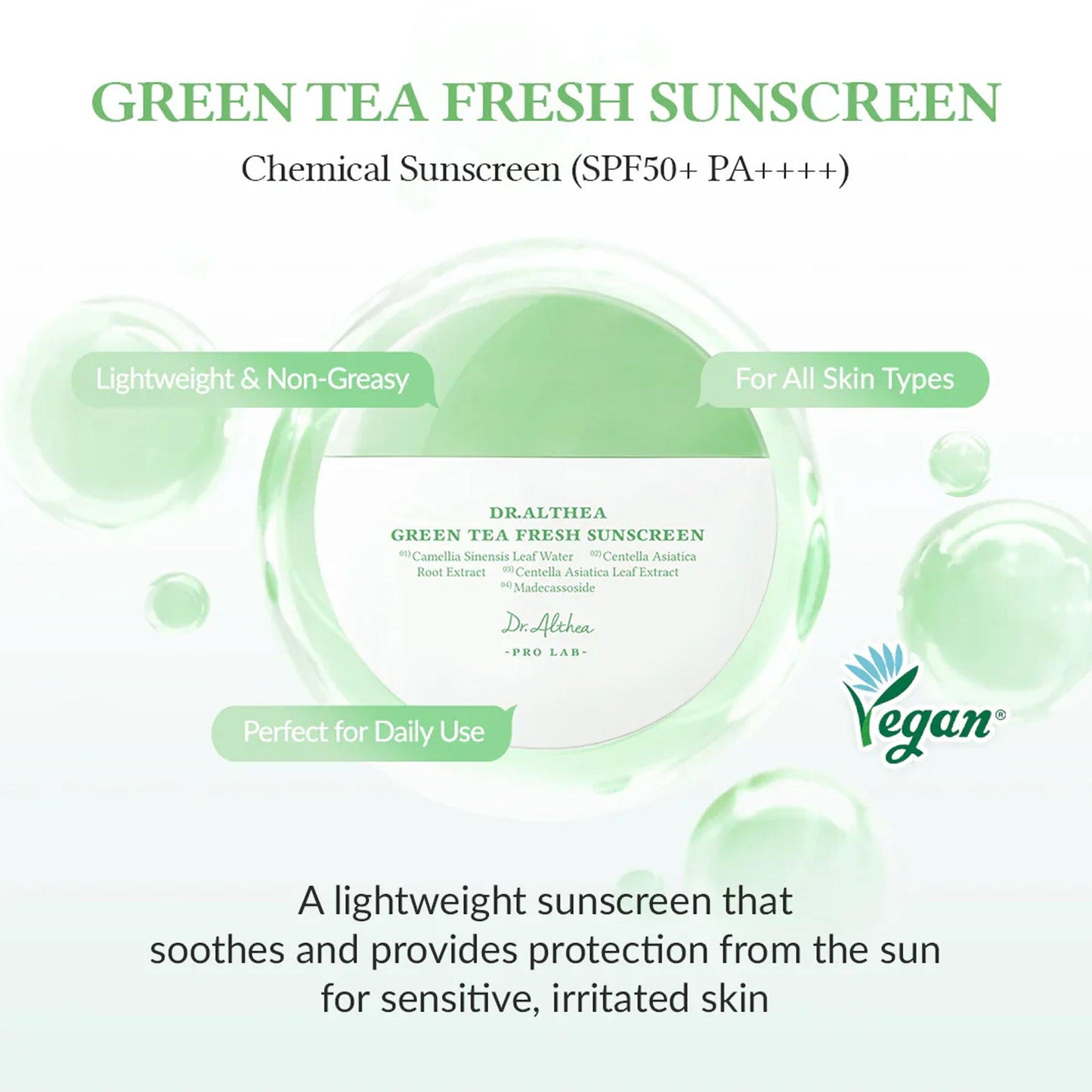 Dr. Althea Green Tea Fresh Sunscreen 45ml - TheSkinFit