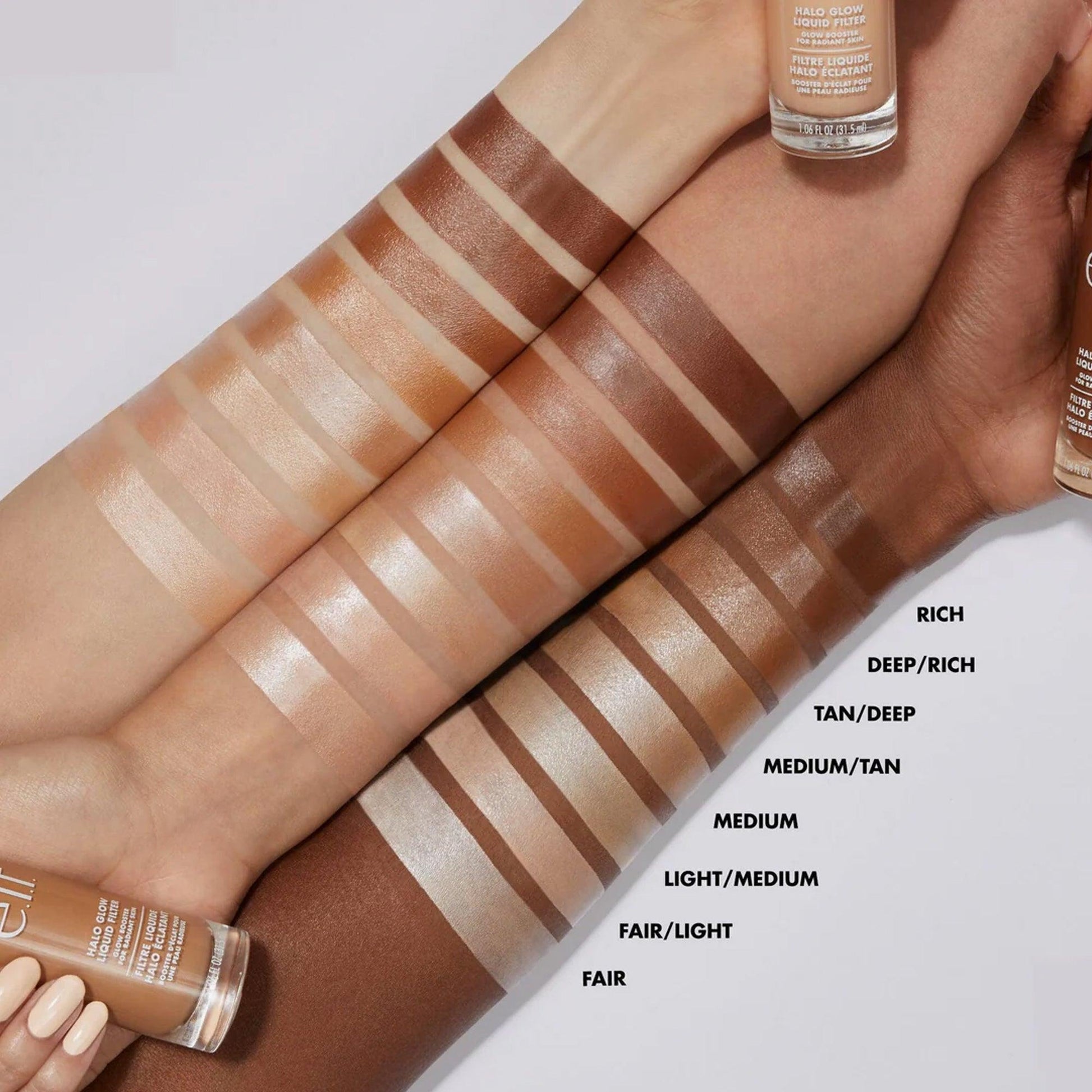 Elf Halo Glow Liquid Filter Glow Booster 2 Fair Light Neutral Warm 31.5ml - TheSkinFit