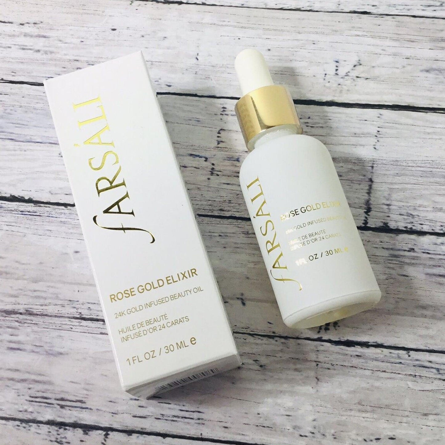 Farsali Rose Gold Elixir 24K Gold Infused Beauty Oil 30ml - TheSkinFit