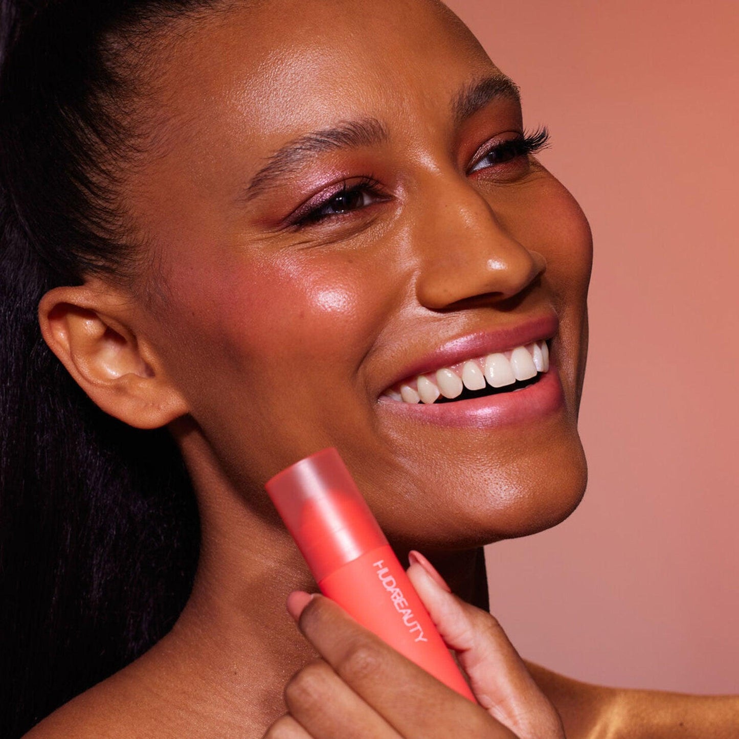 Huda Beauty Cheeky Tint Blush Stick Coral Cutie 5gm - TheSkinFit