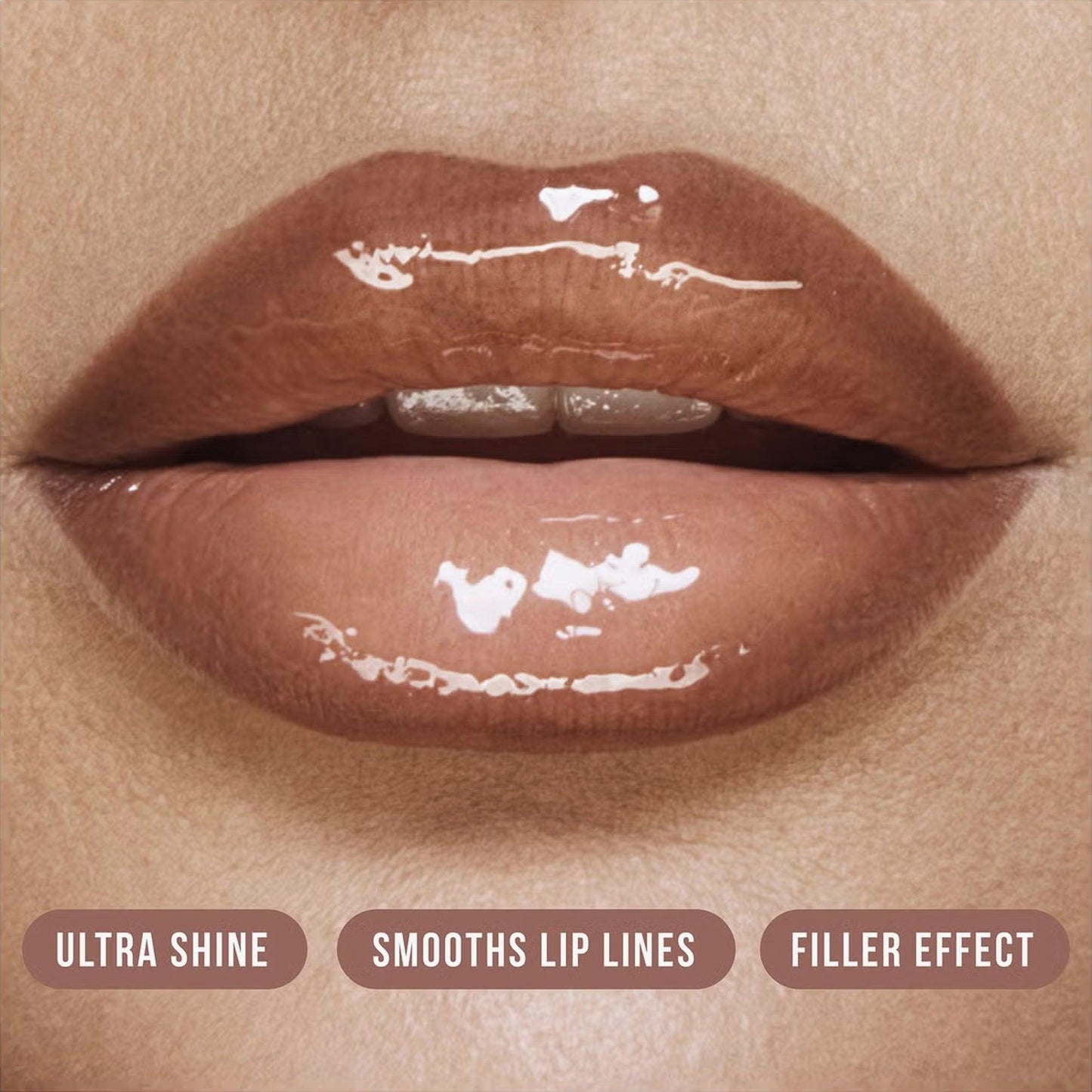 Huda Beauty Faux Filler Extra Shine Lip Gloss Sugar Baby 3.9ml - TheSkinFit