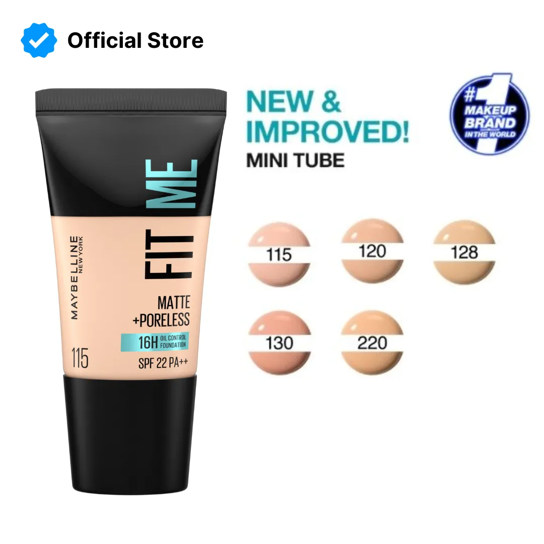 Maybelline Fit Me Matte+Poreless 16H Oil Control Foundation SPF 22 PA++ 115 18ml