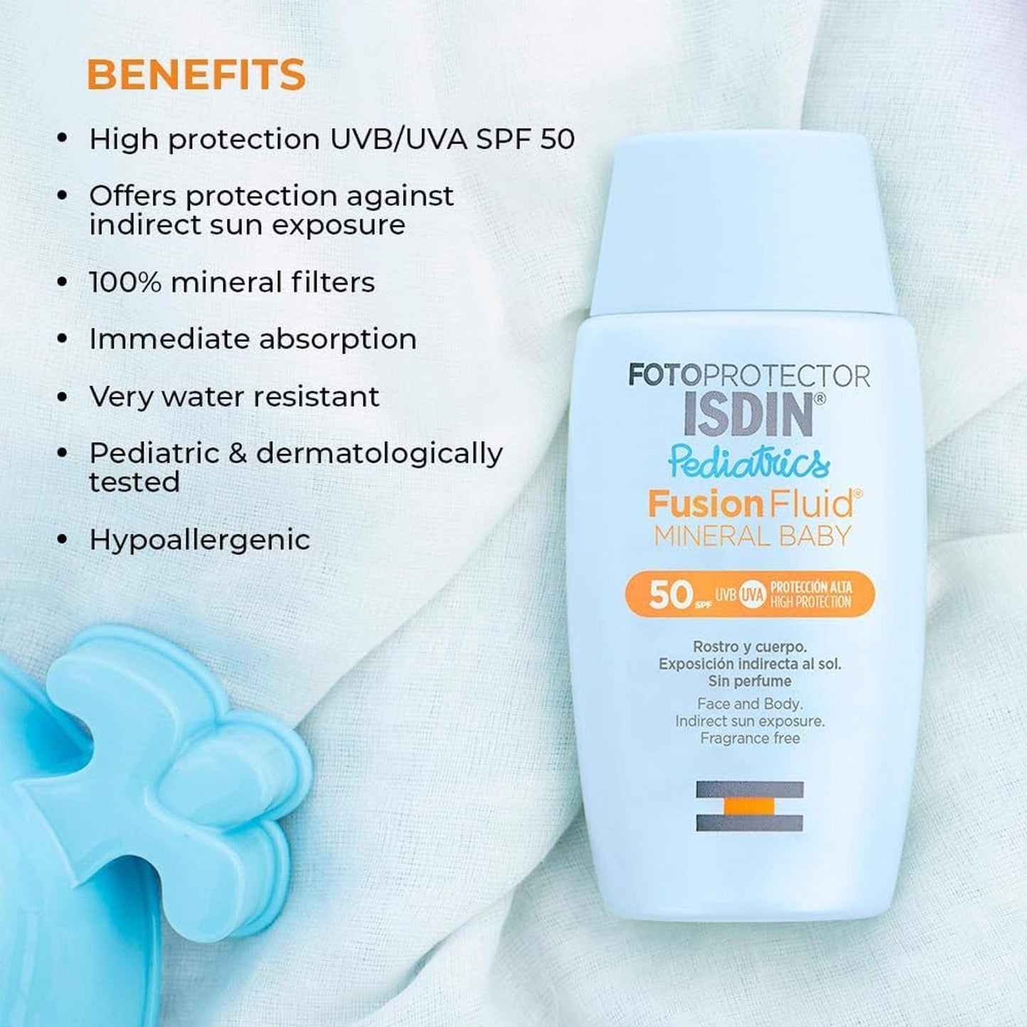Isdin Fotoprotector Pediatrics Fusion Fluid Mineral Baby SPF50 50ml - TheSkinFit