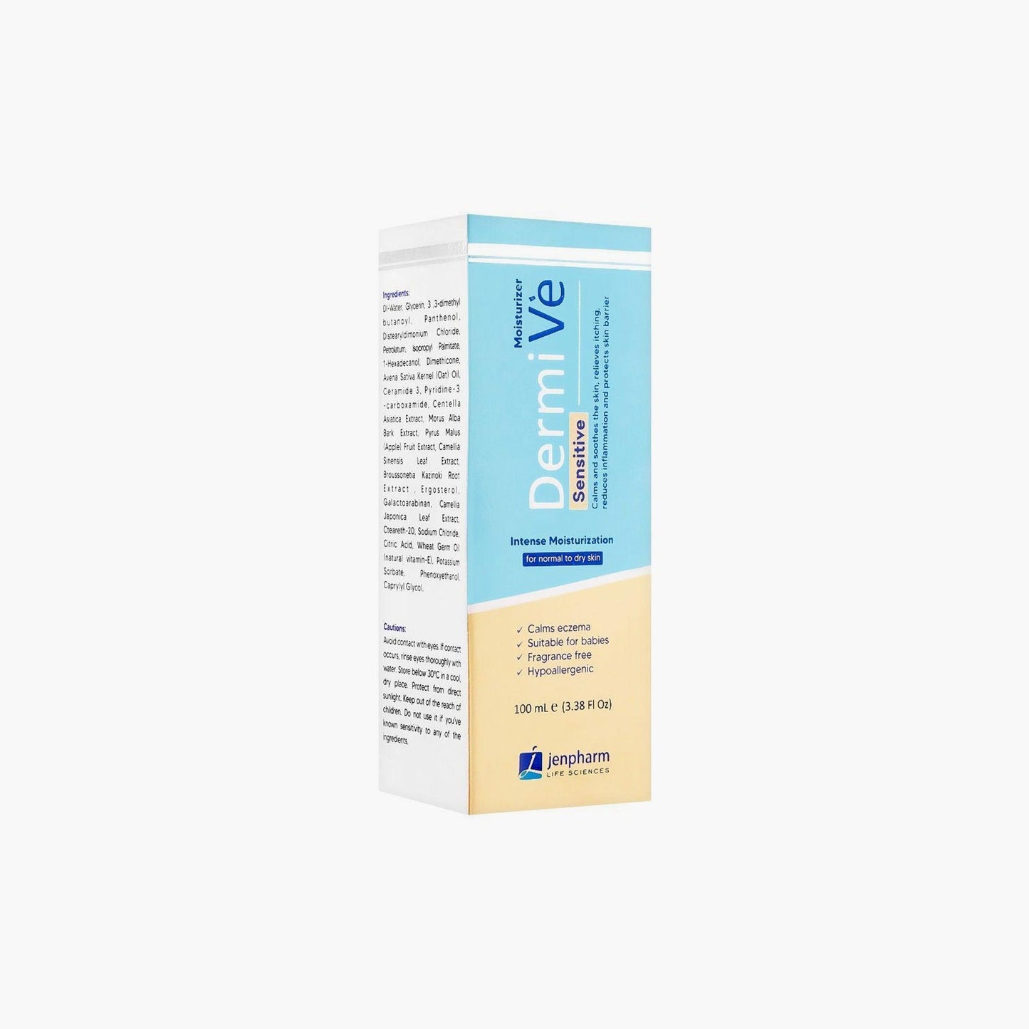 Jenpharm DermiVe Sensitive Moisturizer For Normal To Dry Skin 100ml - TheSkinFit