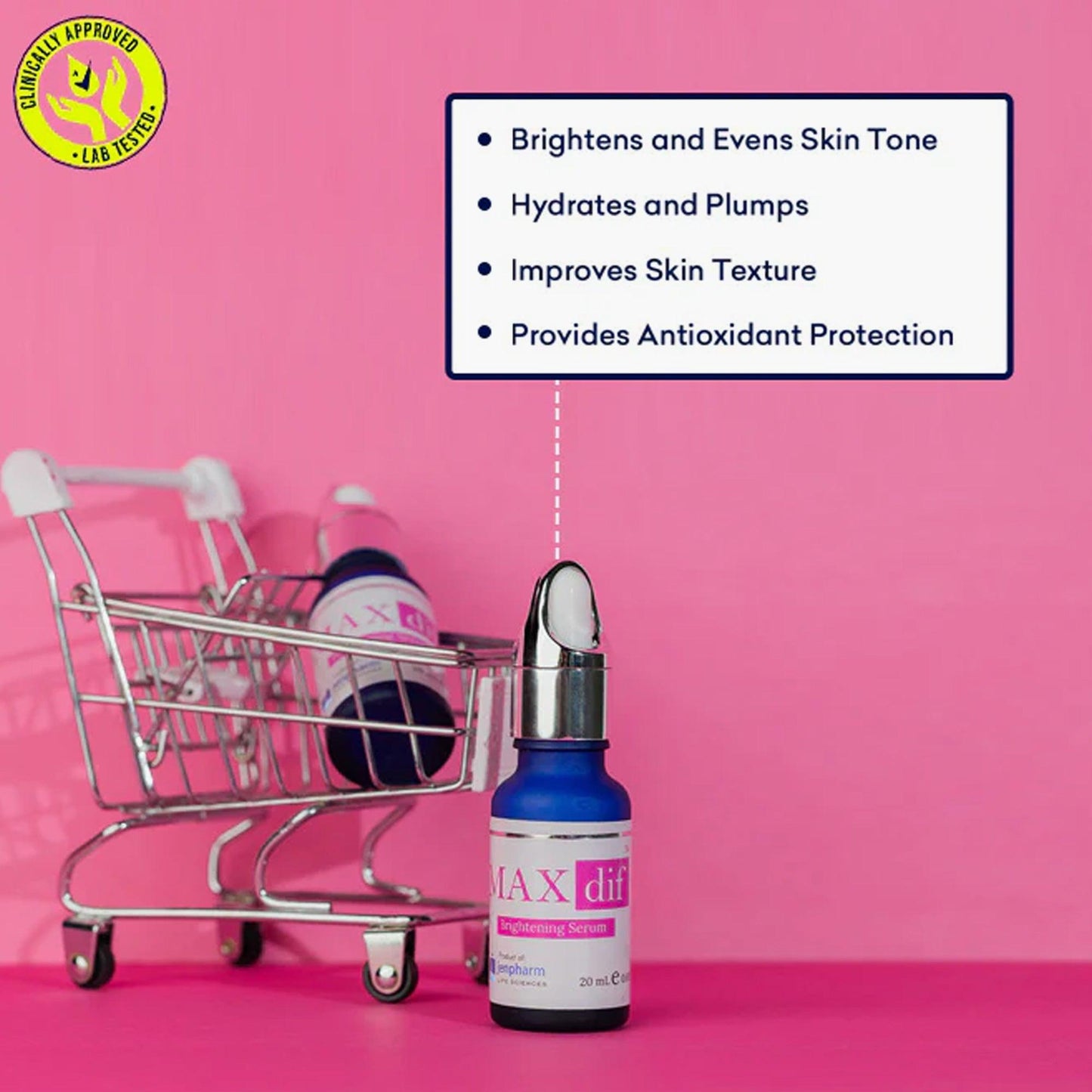 Jenpharm MAXdif Brightening Serum 20ml - TheSkinFit