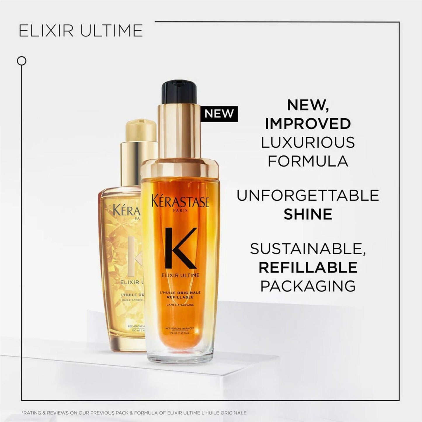 Kerastase Elixir Ultime L'Huile Orignale Refillable Hair Oil For Dull Hair 100ml - TheSkinFit