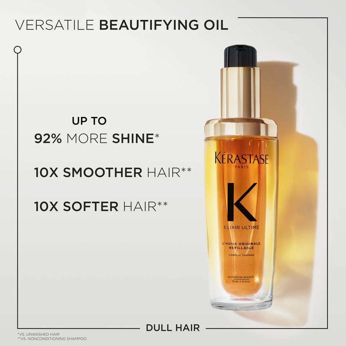 Kerastase Elixir Ultime L'Huile Orignale Refillable Hair Oil For Dull Hair 100ml - TheSkinFit