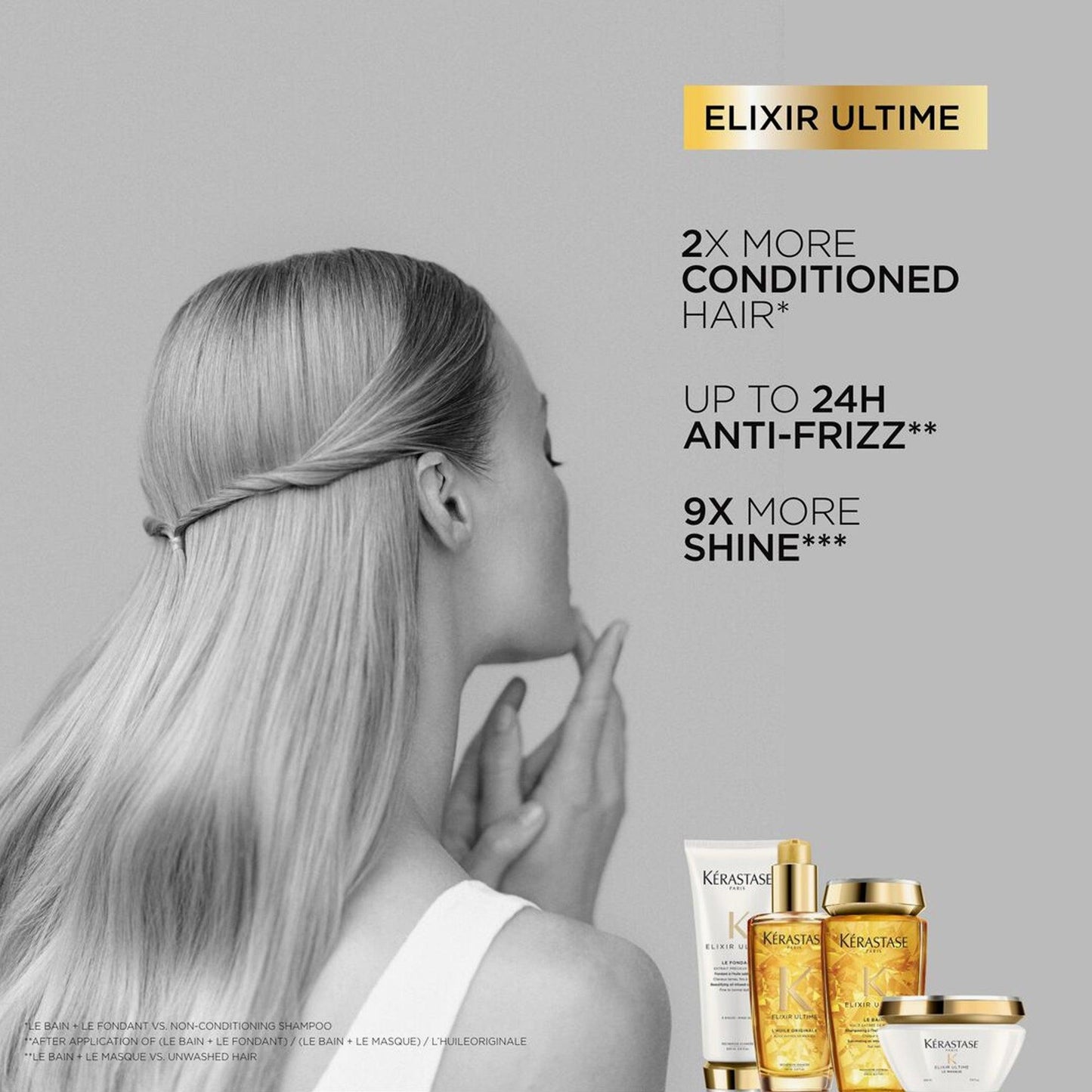 Kerastase Elixir Ultime Le Bain Sublimating Oil Infused Shampoo For Dull Hair 250ml - TheSkinFit