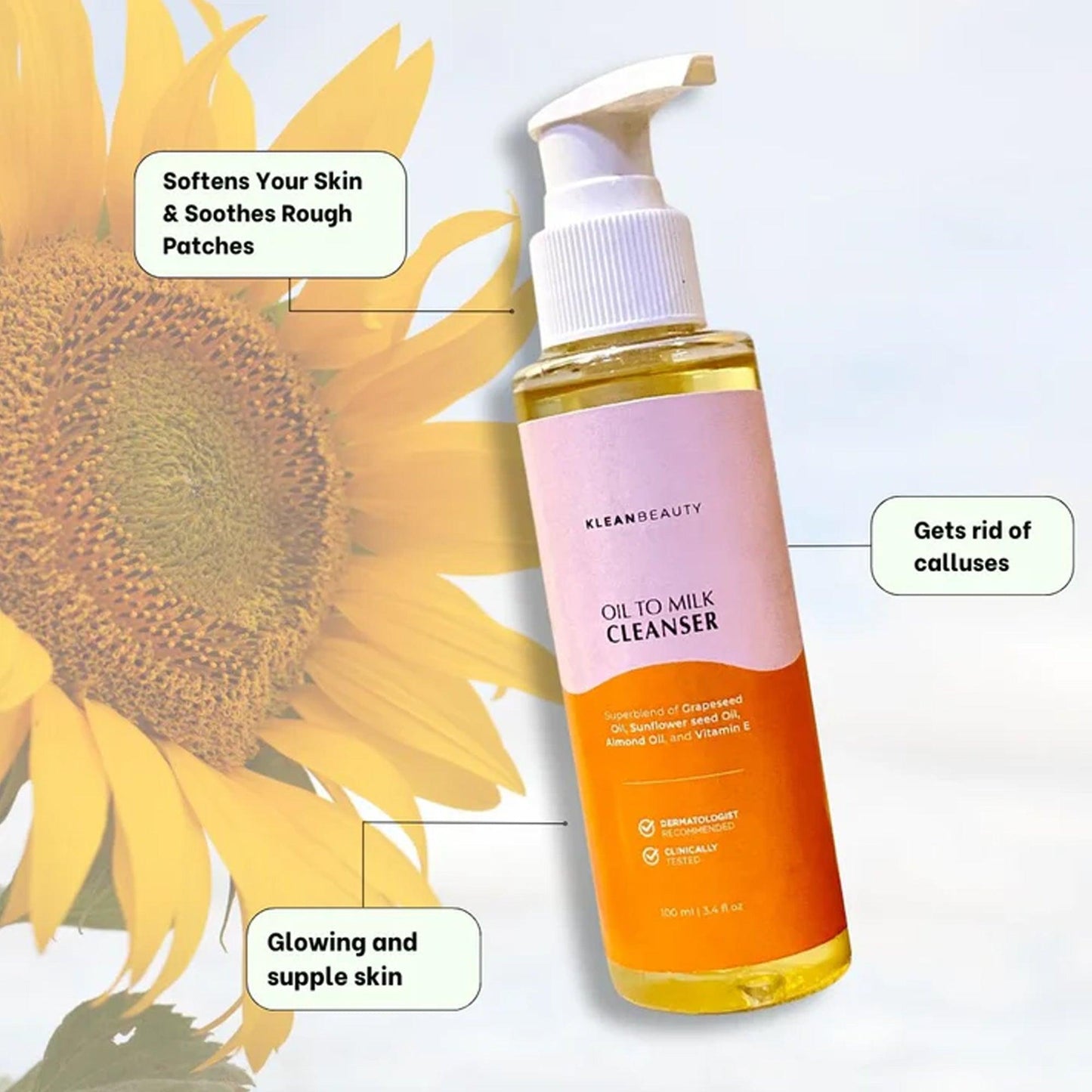 Klean Beauty Oil To Milk Cleanser 120ml