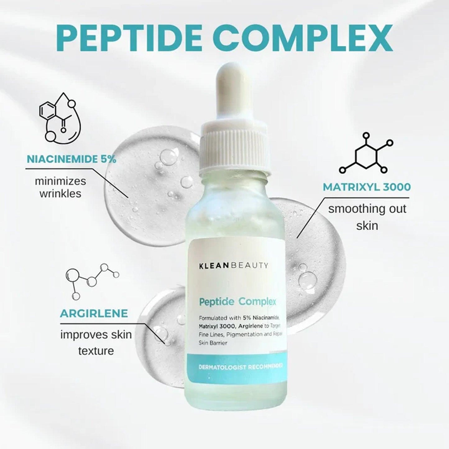 Klean Beauty Peptide Complex Serum 20ml