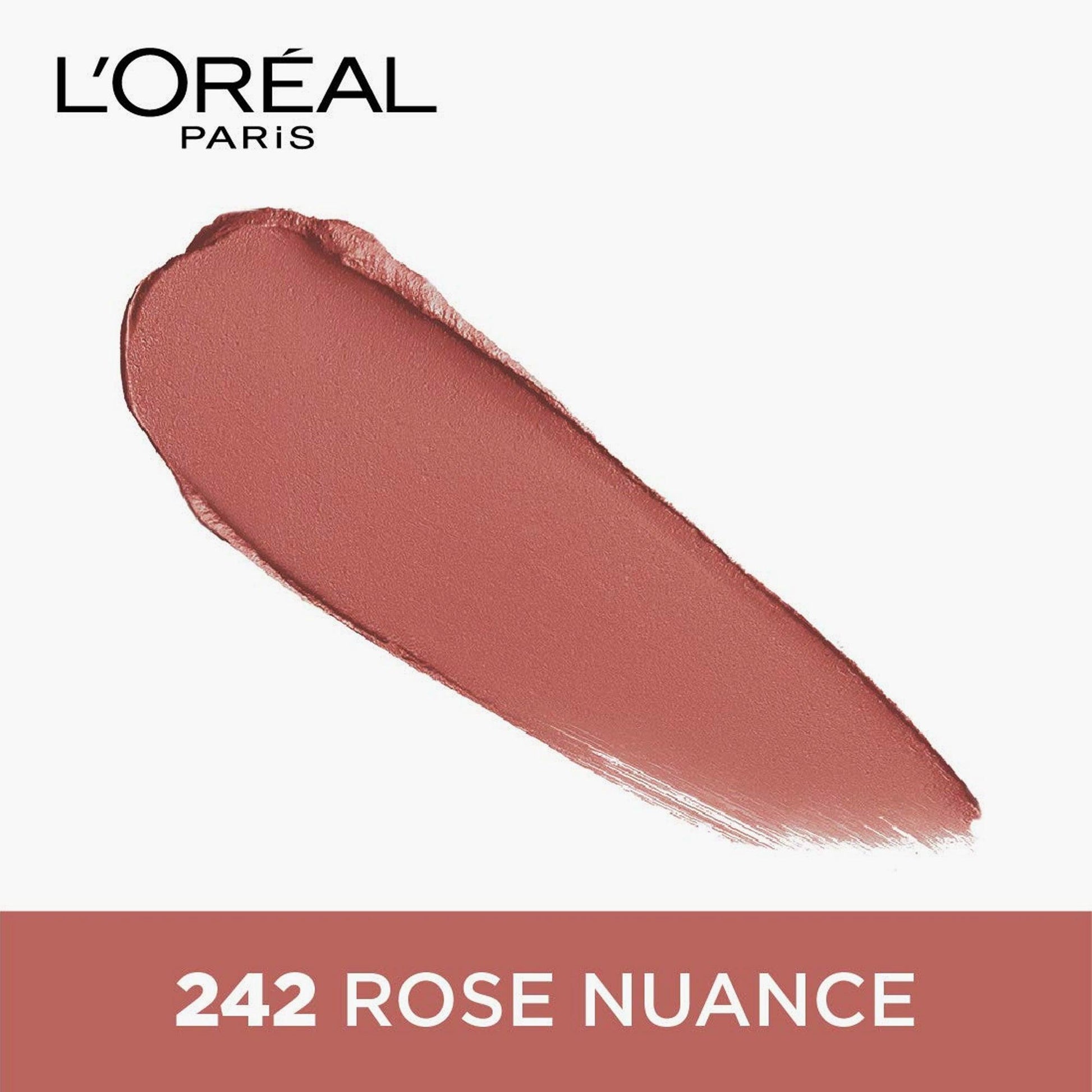 L'Oreal Paris Color Riche Matte Lipstick 242 Rose Nuance 3.7gm - TheSkinFit