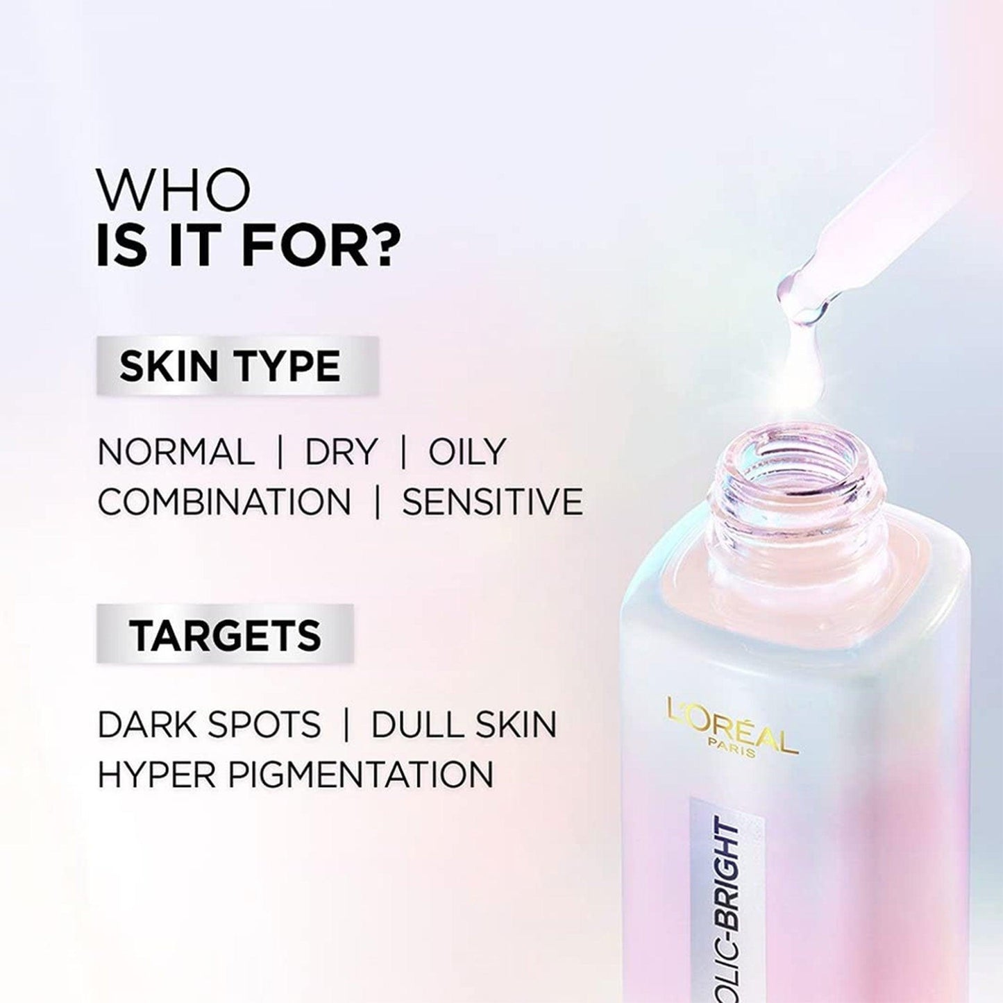 L'Oreal Paris Glycolic-Bright 1.0% Glycolic Acid Instant Glowing Serum 30ml - TheSkinFit