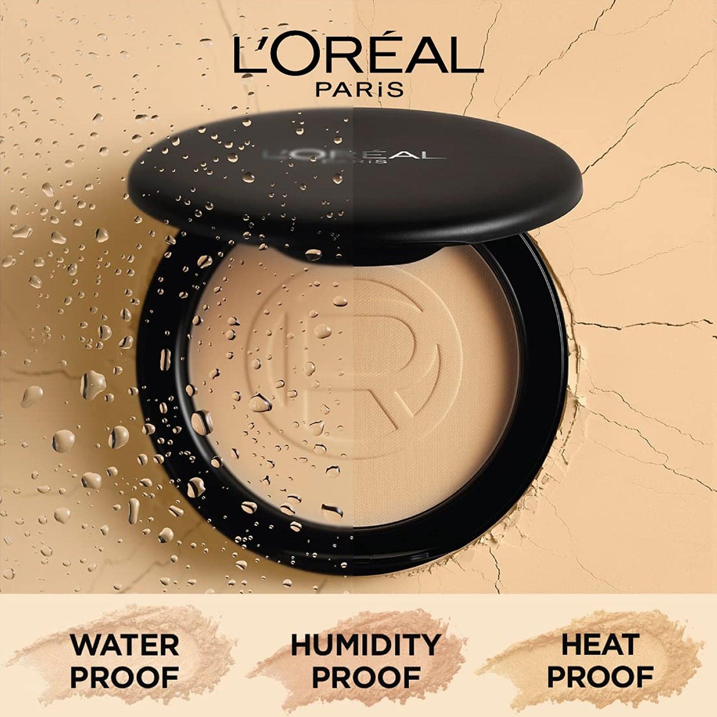 L'Oreal Paris Infallible Oil Killer High Coverage Powder SPF32 PA+++ 24H Oil Control 105 Fair Linen 6gm - TheSkinFit