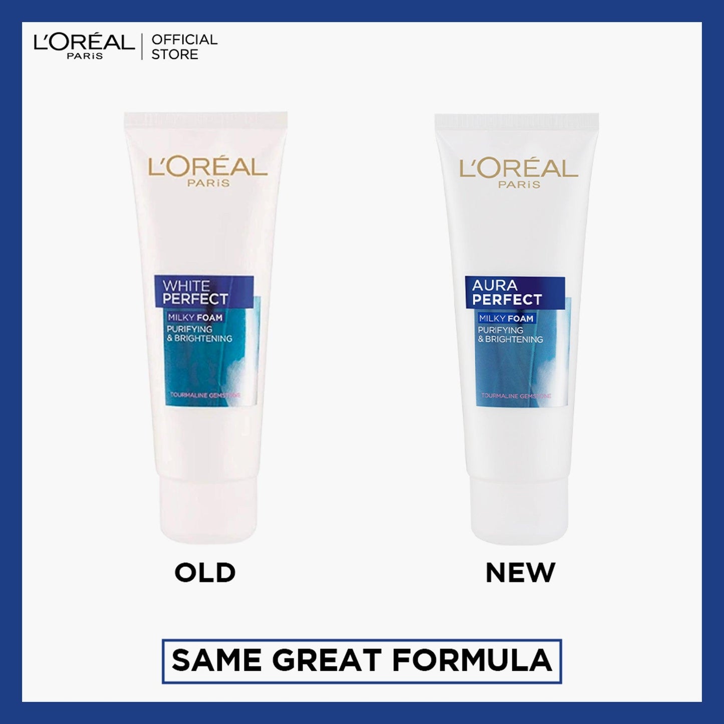 L'Oreal Paris Aura Perfect Milky Foam Cleanser Purifying And Brightening 100ml - TheSkinFit