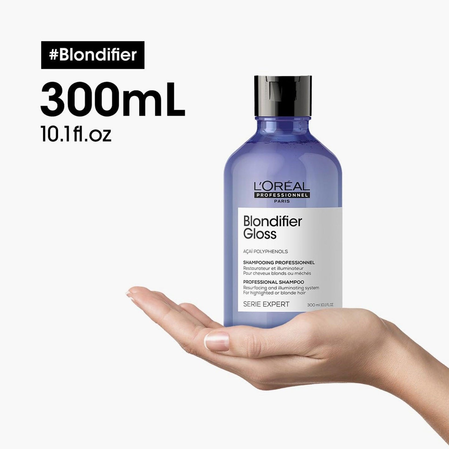 L'Oreal Professionnel Serie Expert Blondifier Gloss Professional Shampoo For Highlighted Or Blonde Hair 300ml - TheSkinFit