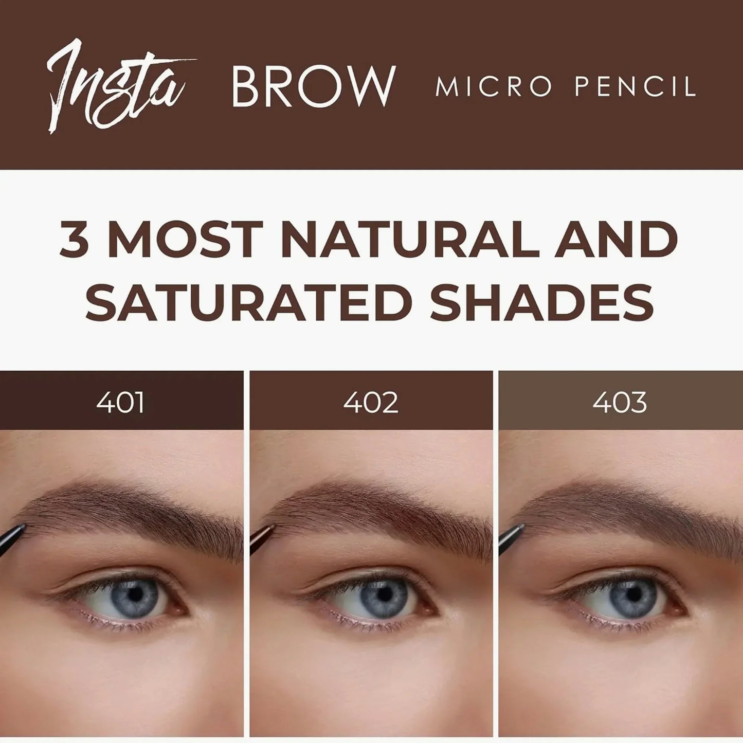 Lamel Insta Brow Micro Pencil 401 Espresso 0.12gm