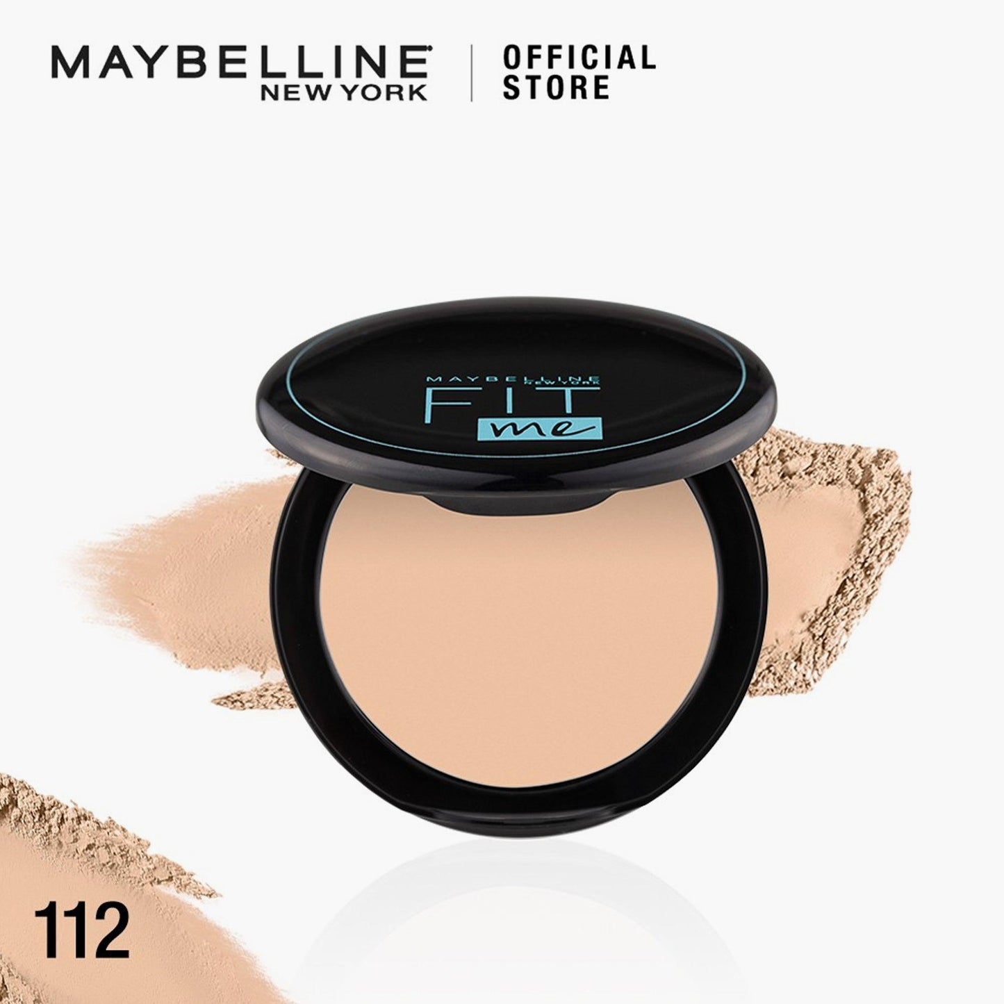 Maybelline New York Fit Me Matte+Poreless Powder 12H SPF28 PA+++ Oil Control 112 Natural Ivory 6gm - TheSkinFit